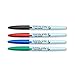 EXPO 16074 Vis-A-Vis Wet-Erase Overhead Transparency Markers, Fine Point, Assorted Colors, 4-Count