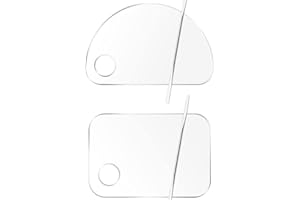 2 Pieces Makeup Palette and Spatula, Acrylic Cosmetic Palette,Foundation Mixing Plate Tool