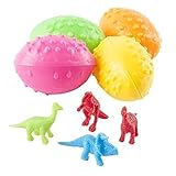 2 Dz Dinosaurs Eggs with Mini toy Dinosaur figures Inside - 24 Per Order