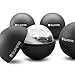 SUMPRI Sphere Ice Mold -2.5 Inch Silicone Ice Ball Maker With Lid For Whiskey Glasses [4 Pack] -FREE 4 Inch Stainless Steel Cocktail Picks -Round Ice Cubes Will Keep Your Drink Cold Longer