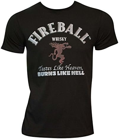 Men's Fireball Text Label T-Shirt