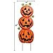 Gift Boutique Halloween Jack-O-Lantern Pumpkin Yard Stakes Decoration Set of 2 Metal Thanksgiving Harvest Stacked Garden Sign Outdoor Fall Lawn Autumn
