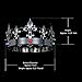 DcZeRong Adult Men Women Queen King Crowns Metal Crystal King Queen Birthday Prom Full Tiara Crowns Cake Topper