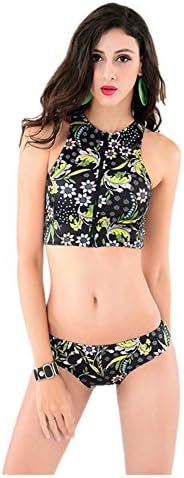 HaiBote 2016 New Fashion Zipper Sexy Bikini Swimwear Ladies Beach Swimsuit Spa
