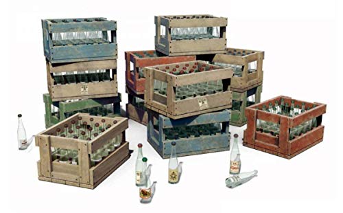 MiniArt 35577 Vodka Bottles with Crates, Buildings and Accessories Collection 1/35 Scale Model Kit
