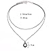 Dolland Multilayer Necklace Water Drops Stones Pendent Chocker Necklace Fashion Gift Chain for Women s