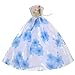 5pcs Barbie Handmade Fashion Wedding Party Gown Dresses for Girl's Birthday Gift Xmas Gift