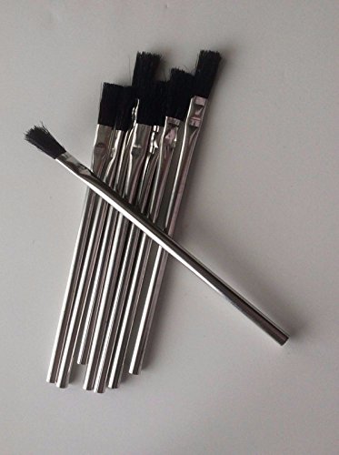 Pro-Grade Supplies 144 Acid Flux Brush 6" LG X 3/8" Solder, Plumbing, Glues, Touch Up's, Tin Handle with Horse Hair Heads. Great Inexpensive Brushes for Many Uses in the Home. Great Price - Thumbnail 4