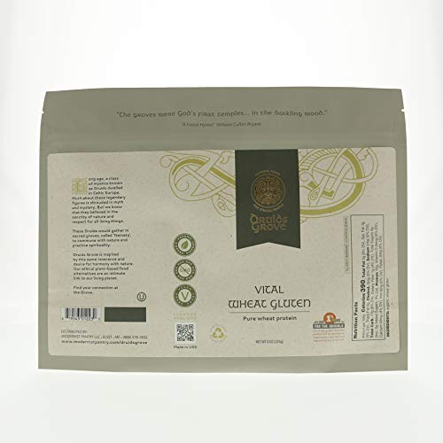 Druids Grove Organic Vital Wheat Gluten ☮ Vegan ⊘ Non-GMO - 8 oz.