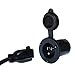 Powermania AC Plug Port BLK AC Plug Port, Black (10501)