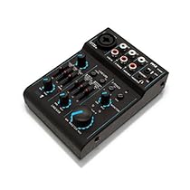 Pyle Bluetooth 3-Channel Audio Mixer, USB Audio Interface, 18V Phantom Power Supply For condenser Mic - Record To Computer (PAD30MXUBT)
