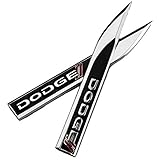 2pcs Auto car Dagger Fender Emblems Sticker Badge Decal fit for Black dodge sports NEW