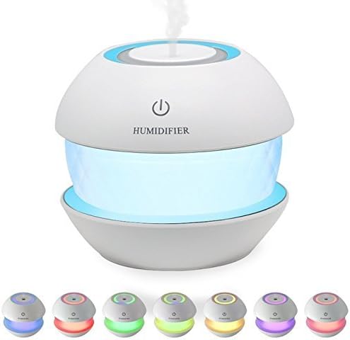 Valam Enterprise Ultrasonic Cool Mist Humidifiers Essential Oil Diffuser Aroma Air Humidifier with Led Night Light Colorful Change for Car, Office
