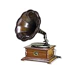 Benzara Wood and Metal Gramophone