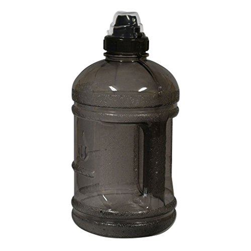 1/2 Gallon (64 oz.) Polycarbonate Plastic Water Bottle w/ 48mm Twist Cap - Black