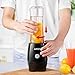 Personal Blender Aicok Smoothie Blender with Travel Portable Bottle, Electric Mini Blender Stainless Steel 4-Blade for Juice, Shakes and Baby Food, 300W