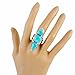 Turquoise Ring in Sterling Silver 925 & Genuine Turquoise Size 5 to 13