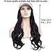 Cap wig Hair Extensions with Hat One Piece 24″Long Synthetic Hairpiece Ponytail Hair Accessories for Women Ladies Girls Dark Blackthumb 3