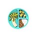 Hippypotamus Toddler Plates with Suction - Baby Plates - 100% Food-Grade Silicone Divided Plates - BPA Free - Dishwasher Safe - Set of 3 (Lavender/Lime/Teal)
