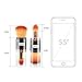 [Dual-ended] Foundation Makeup Brushes, Kabuki Blush Powder Brush, Premium Retractable Concealer Cosmetic Kit, Soft Synthetic Hair, Dry or Blending Liquid Cream Use