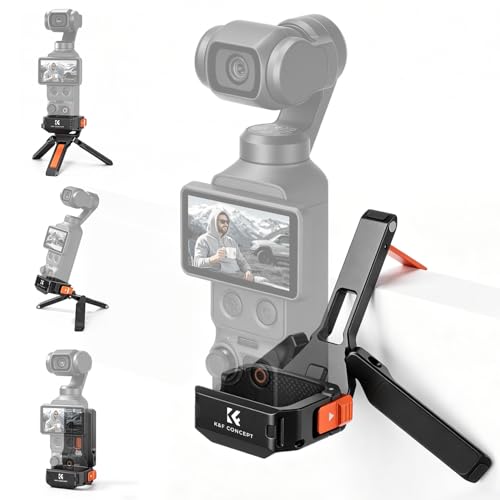 K&F CONCEPT PP63 Marco de Expansión Magnético para dji Osmo Pocket 4/3, Jaula Protectora de Aleación de Aluminio con Diseño de Liberación Rápida, Zapata Fría y Montaje de Tornillo 1/4"