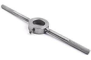 Boxonly Round Die Wrench 45mm Adjustabel Stock Holder Handle Wrenches for Metric M18-M22 Round Die Spanner