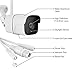 WiFi Camera Outdoor Wireless IP Security Camera with Night Vision up to 65ft Motion Detection Alarm/Recording, Support Max 64GB SD Card (External) AT-100BW