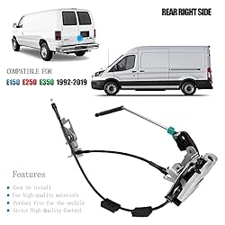 unikpas Door Latch Assembly w/Cable & Rod