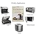 Fasunry Toaster Bags Reusable for Grilled Cheese Sandwiches, Non Stick, Easy to Clean, Gluten Free, 3 Different Sizes, Pack of 20