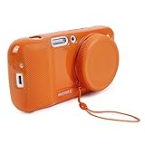 REMAX Protective Soft Orange Case w Camera Lens Cover for Samsung Galaxy S4 Zoom C101 in 4 Colors
