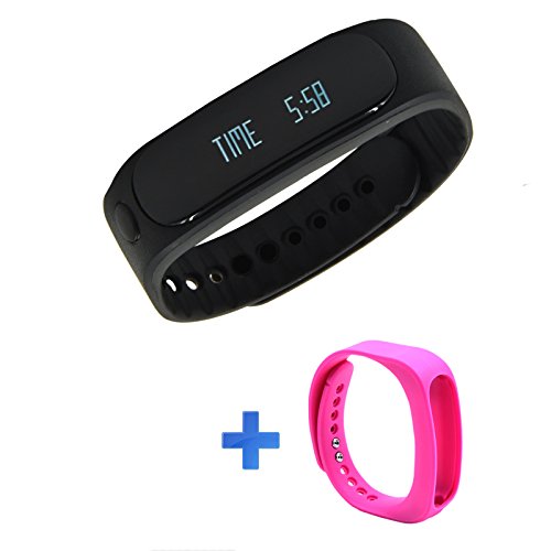 Forestfish(TM) Bluetooth Sync Smart Bracelet Sports Fitness Tracker Smart Wristband Water Resistant Tracker Bracelet Sleep Monitoring Anti-lost Smart Watch