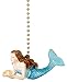 Clementine Designs Mermaid Decorative Ceiling Fan Light Dimensional Pull