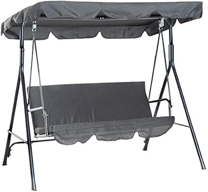 Asiento de columpio de jardín, 3 columpios impermeables con protección