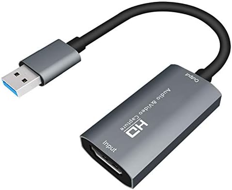 Knadgbft USB 3.0 4K 60FPS Video Capture Card HD Audio Game Streaming Recorder