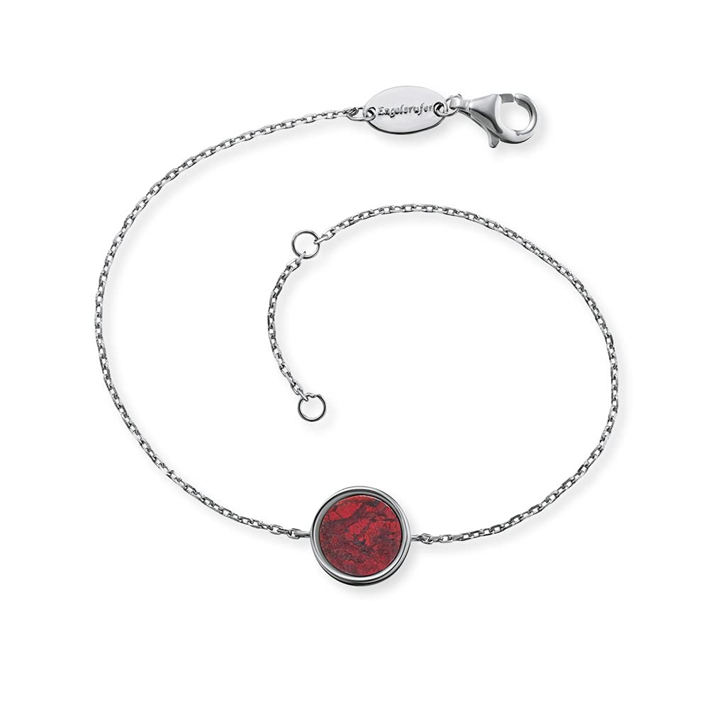 Engelsrufer Angel Whisperer Women's Bracelet Silver Powerful Stone Red Jasper ERB-LILGEM-RJ