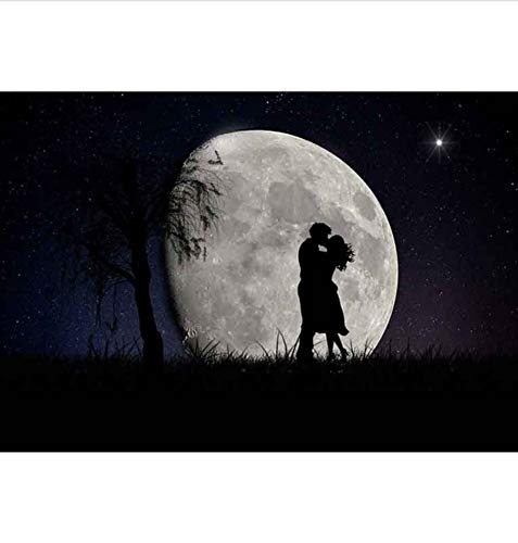 Puzzle In Legno Da 1000 Pezzi Coppia Di Luna Romantica