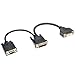 TRIPP LITE P564-06N-DV 6-Inch DVI Digital Y Splitter Cable DVI-I M to DVI-D F and HD15 F,Black