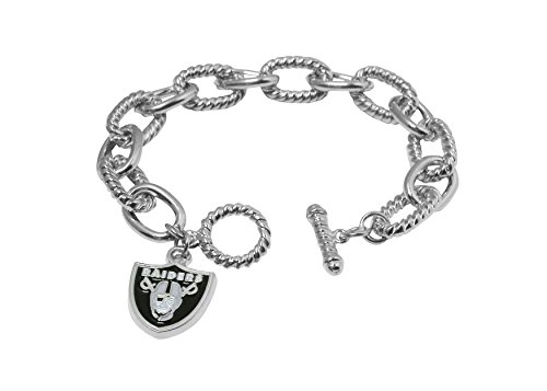 NFL Oakland Raiders Chain Link Logo Bracelet