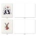 The Best Card Company Variety Pack of 10 Christmas Greeting Cards with Envelopes, Humor Holiday Assortment for Kids (10 Designs, 1 Each) - Wildlife Expressions Holiday M2973XSB