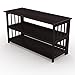 Stony-Edge TV Stand and Bookshelf with USB Port, 42 Inch Wide, Espresso