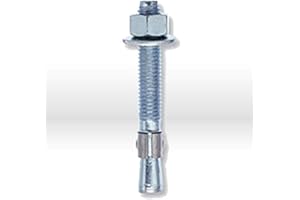 TRUBOLT WEDGE ANCHORS ITW Red Head WS-1242 1/2" x 4-1/4" Trubolt Carbon Wedge Anchor 25 Per Box