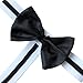 YiZYiF Men's Bow Tie Bodysuit Thong Butler Thong Teddy Costume Underwear One Size Black