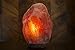 Natural Himalayan Salt Lamp. Hand Carved With Elegant Wood Base (Single Lamp)