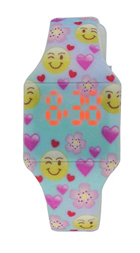 Moulin girls emoji pattern jelly watch mint #03088.7730…