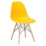 Poly and Bark Vortex Side Chair, Yellow