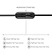 Kinwal in-Ear Earbuds Headphones, Nylon Braided Earphones Stereo Noise Isolation Headset with Mic for iPhone, iPod, iPad, Android Smartphone and Tablet, MP3 Player and All 3.5mm Audio Devices (Black)