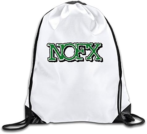 Custom Crazy Cool NOFX American Rock Band Self Entitled Drawstring Backpack Cinch Sack Drawstring Backpack Travel Bag