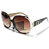 Tan/Leopard DG Eyewear Celebrity Inspired Vintage Women's Sunglasses