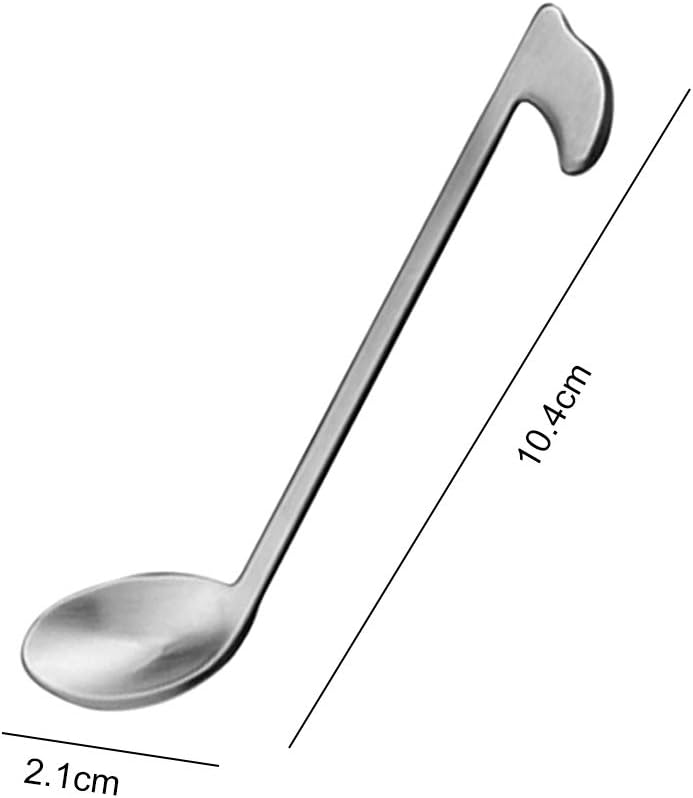 Amazon De Musical Note Edelstahl Kaffee Loffel Metall Schopfloffel Dessert Honig Loffel Lang Griff Tee Loffel Fur Tasse Kuche Werkzeuge Kurz Silber