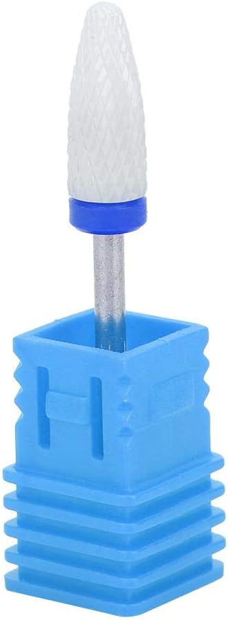 Ceramic Nail Drill Bit Cone Shape Professional Grinding Head for Nail Art Manicure Polishing Tools Blue